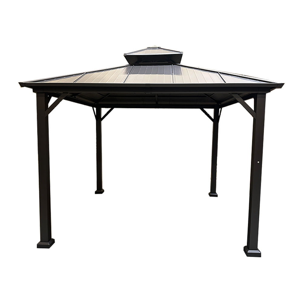 Heavy Duty Winter Cover for Allen Roth 10' X 10' Hard Top Gazebo - Black