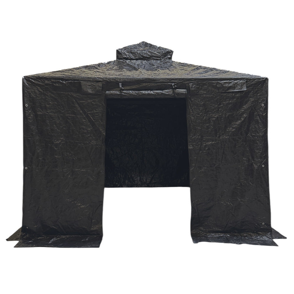 Heavy Duty Winter Cover for Allen Roth 10' X 10' Hard Top Gazebo - Black