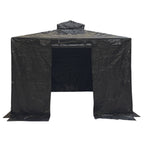Heavy Duty Winter Cover for Holden 10' X 10' Hard Top Gazebo - Black