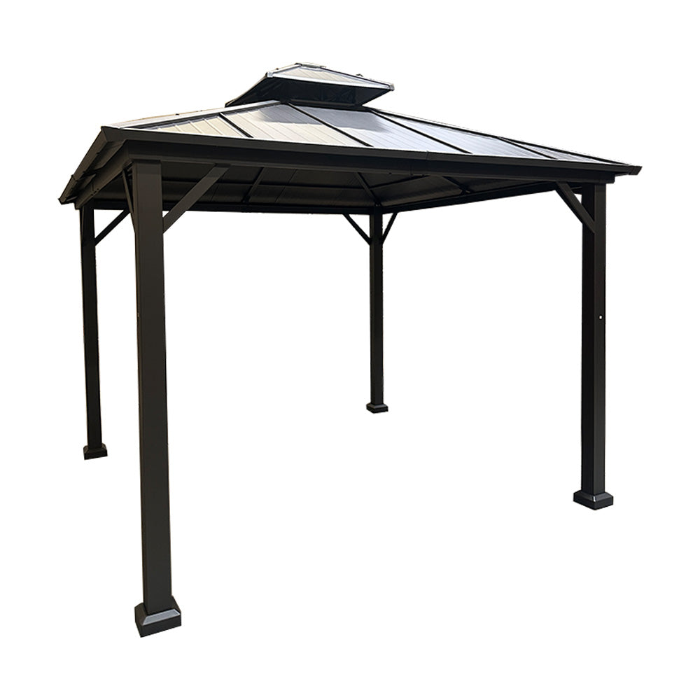 Heavy Duty Winter Cover for Allen Roth 10' X 10' Hard Top Gazebo - Black