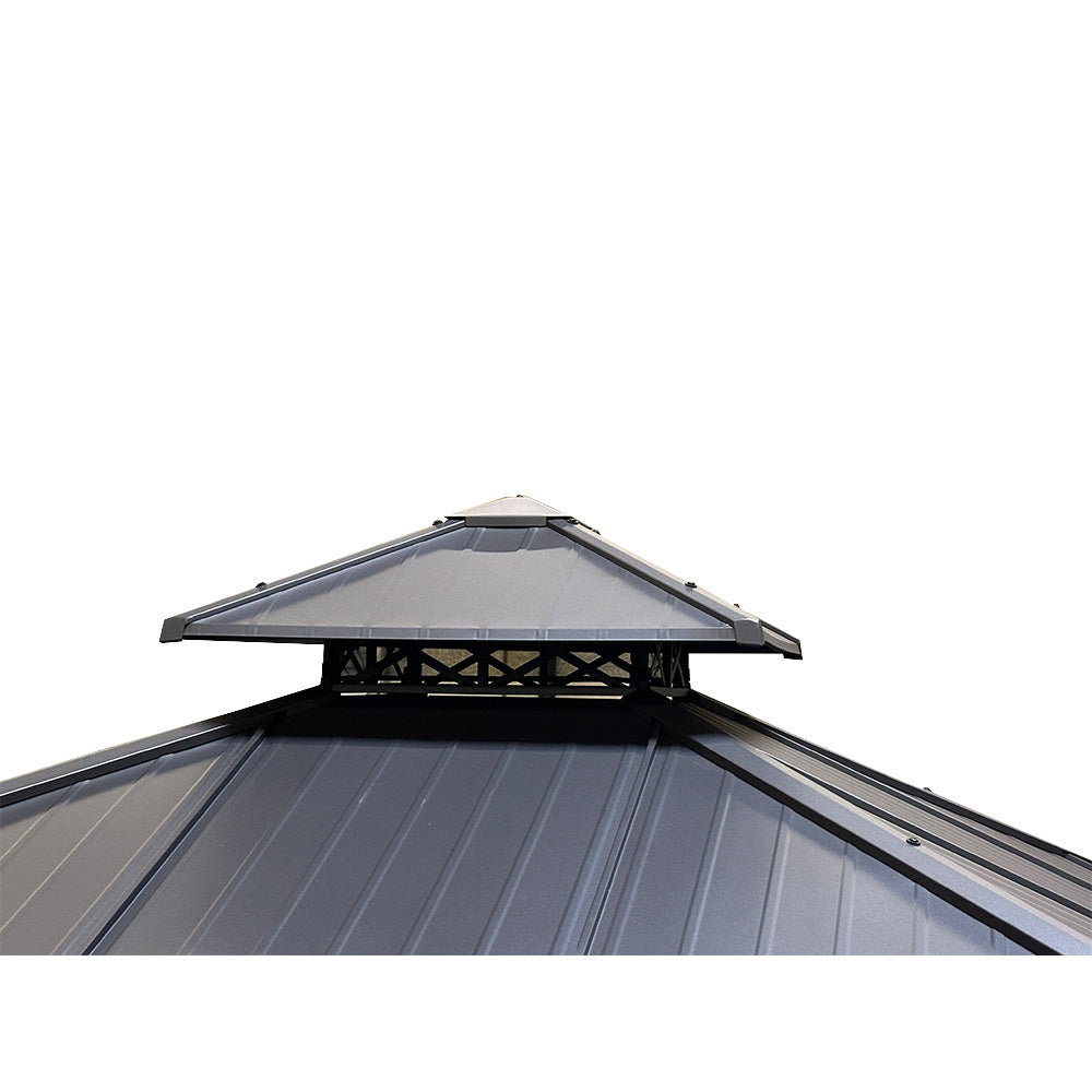 Heavy Duty Winter Cover for Allen Roth 10' X 10' Hard Top Gazebo - Black
