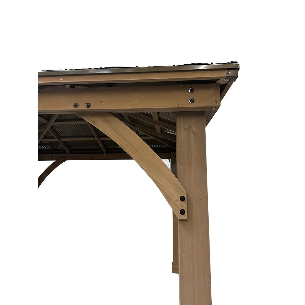 Heavy Duty Winter Cover for Yardistry 12' X 12' Hard Top Gazebo - Black