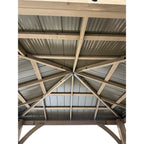 Heavy Duty Winter Cover for Yardistry 12' X 12' Hard Top Gazebo - Black