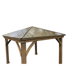 Heavy Duty Winter Cover for Yardistry 12' X 12' Hard Top Gazebo - Black