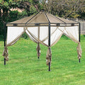 Replacement Canopy and Netting Set for Sears Whole Home 10 x 10 Trellis Roof - 350