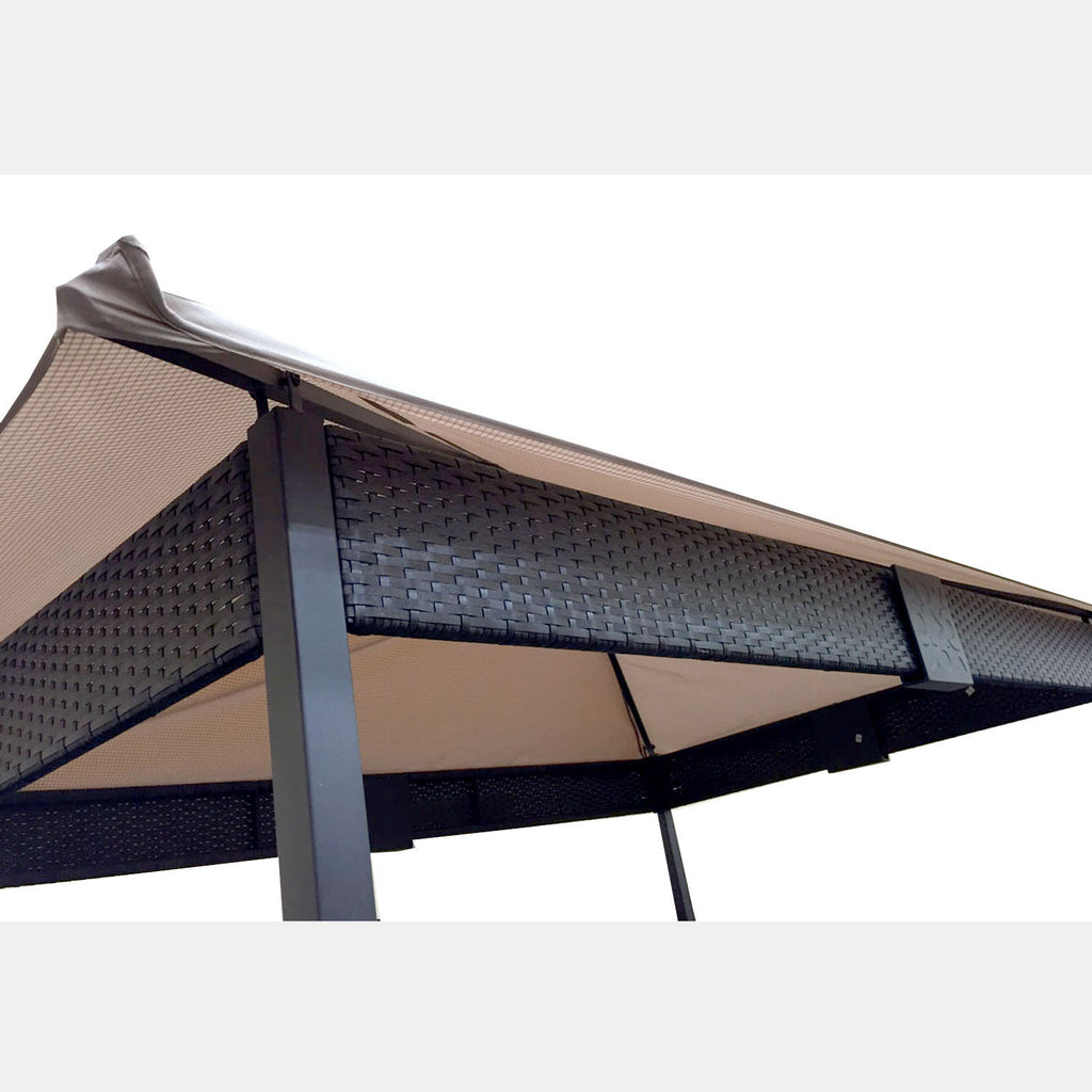 Replacement Canopy for Wicker Grill Gazebo - RipLock 350