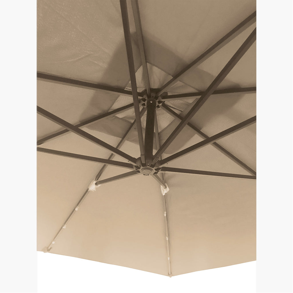 Replacement Canopy for Solar Rect Umbrella - Riplock - BEIGE