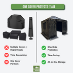 Universal Heavy Duty Winter Cover for Tall Hard Top Gazebo