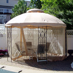 12 Ft Round Replacement Canopy and Netting - RipLock 350