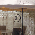 12 Ft Round Replacement Canopy and Netting - RipLock 350