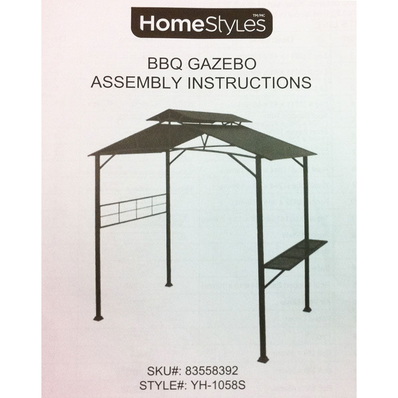 Replacement Canopy for Home Styles BBQ Grill Gazebo - 350