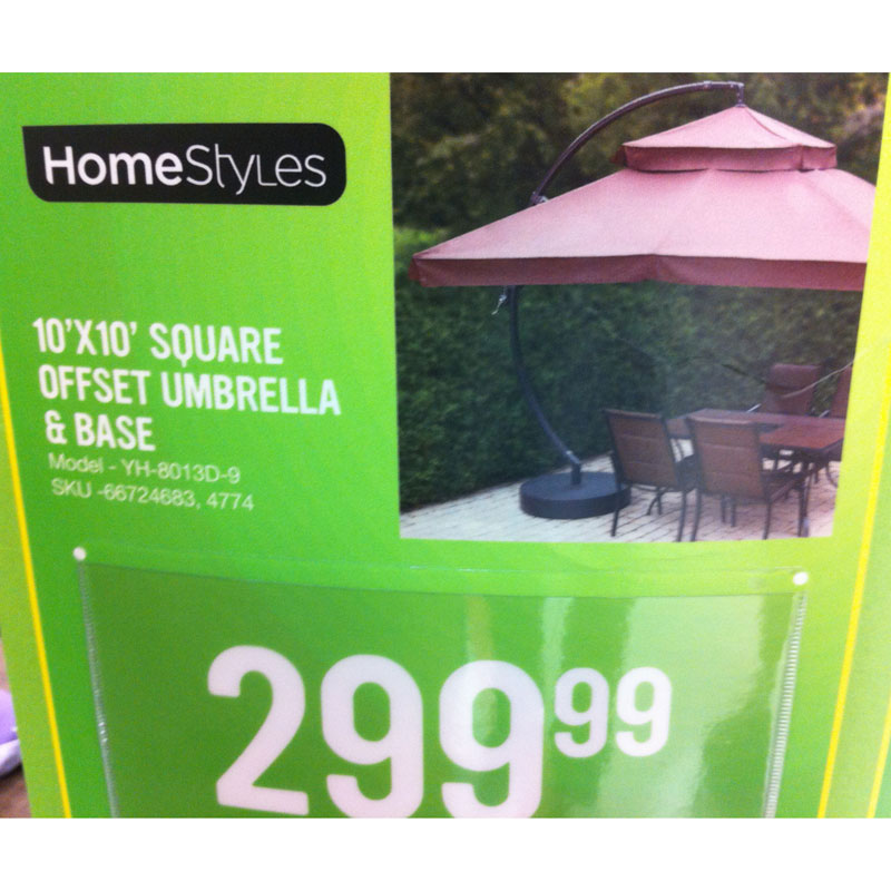 Replacement Canopy for Home Styles 10 x 10 Offset Umbrella - 350